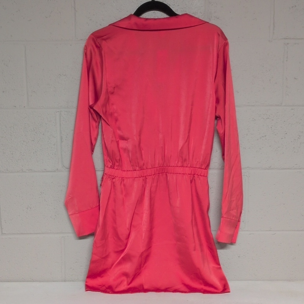 Red Mini Wrap Dress, Bitter Red, Medium, NWT, Date Night, Girl's Night Out - Picture 7 of 11